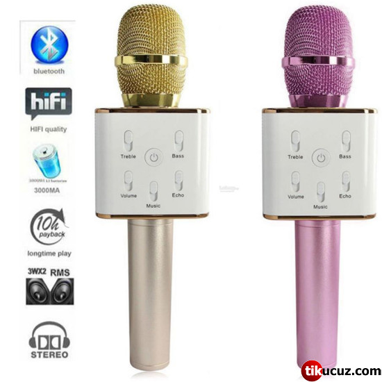 Q7 Taşınabilir Kablosuz Karaoke Mikrofon