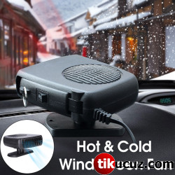 Oto Araç Isıtıcı ve Soğutucu Fan Cam Buğu Çözücü