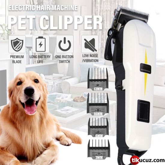 Lcd Ekranlı Dijital Profesyonel Ultra Güçlü Pet Tıraş Makinesi