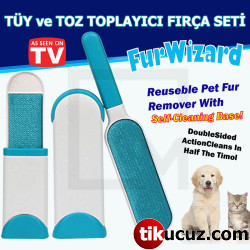 Fur Wizard Tüy ve Toz Toplayıcı Fırça Seti