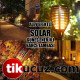 Alev Efektli Solar Güneş Enerjili Bahçe Lambası