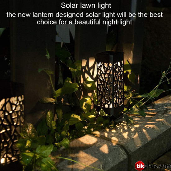 Dekoratif Solar Güneş Enerjili Bahçe Aydınlatması Yürüyüş Yolu Seti