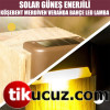 Solar Güneş Enerjili Köşebent Merdiven Veranda Bahçe Led Lamba 4lü Set