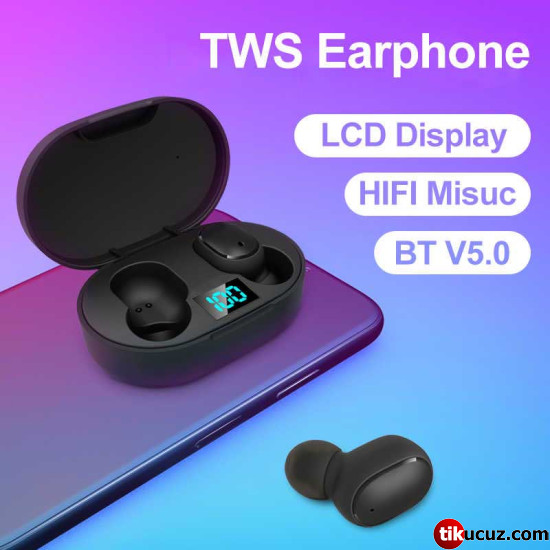 True E6S Kulak İçi Bluetooth Kulaklık Göstergeli