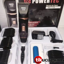 Powertec Şarjlı Yedek Bataryalı Profesyonel Saç Sakal Traş Makinesi