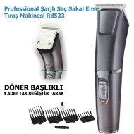 Professional Şarjlı Saç Sakal Ense Tıraş Makinesi Rd533