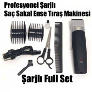 Profesyonel Şarjlı Saç Sakal Ense Tıraş Makinesi 987