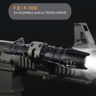 F-9010 Şarjlı Su Geçirmez Taktik Aparatlı Tüfek Feneri